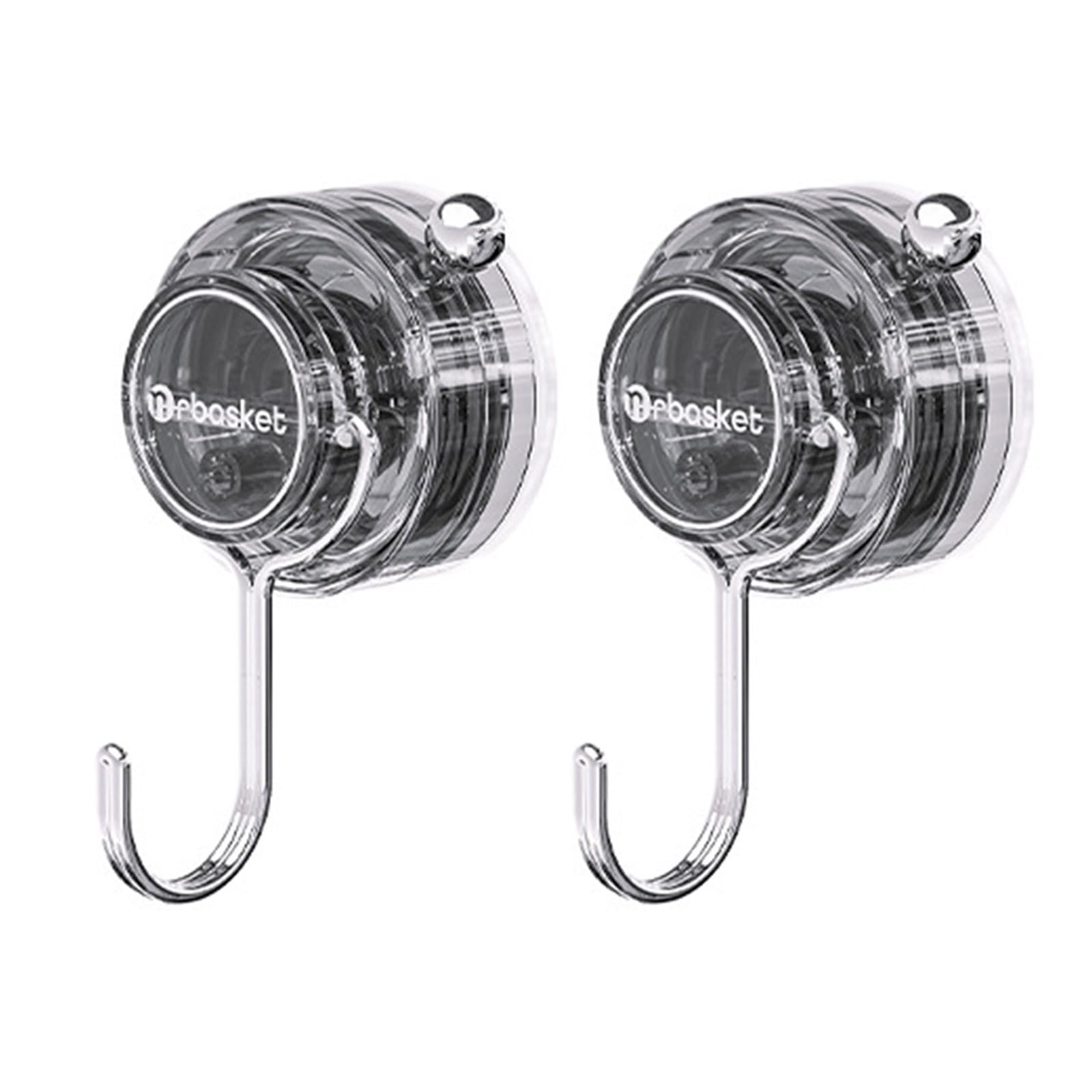 Jazuaiao 2 Pieces Suction Cup Clip Portable Accessory for Secure Hanging in Bathrooms and Kitchens Clear Designs Hook Holders Hook