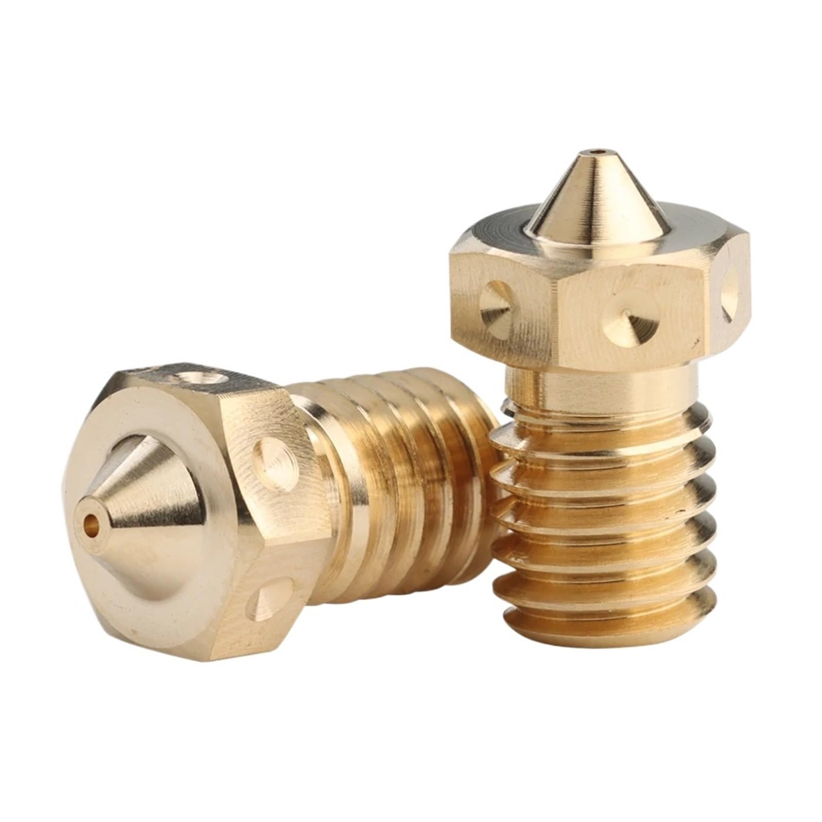 Ugello V6 in ottone, compatibile con Trianglelab, hotend stampante 3D | Accessorio ugello per hotend ed estrusore, per manutenzione e sostituzione su stampante 3D(4pcs,0.1mm)