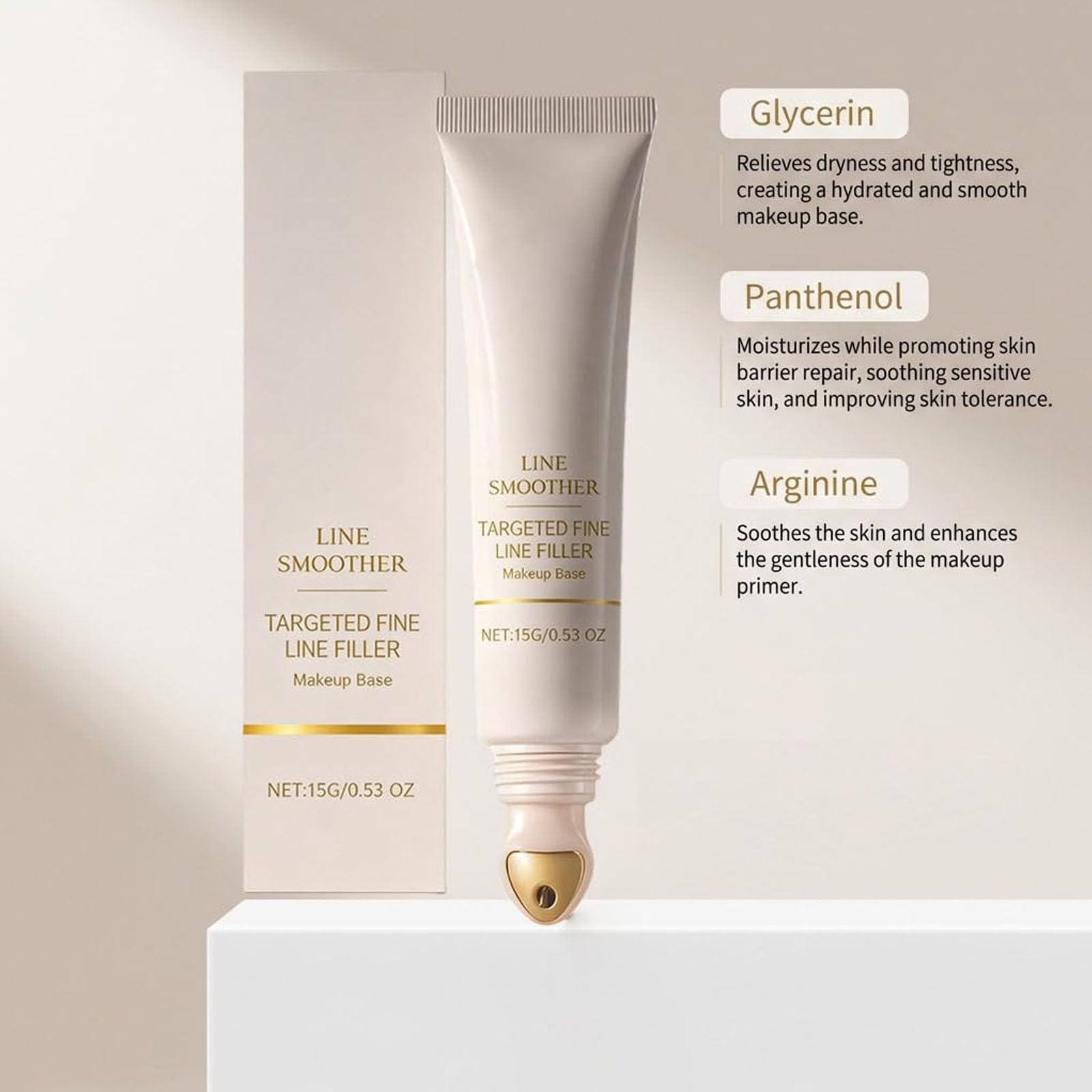 Line Smoother Targeted Fine Line Filler, Instant Blurring Primer for Wrinkles for Mature Skin, Instant Skin Tightener, Makeup Primer for Face, Helps Smooth & Even Skin (1pcs) — view 6