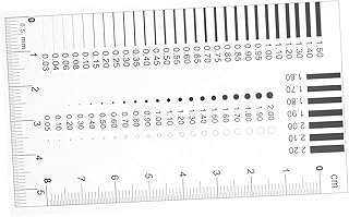 Sosoport High Precision Transparent Ruler for Line Measurement Flaw Detection Tool for Surface Scratches Reliable Chest Ca...