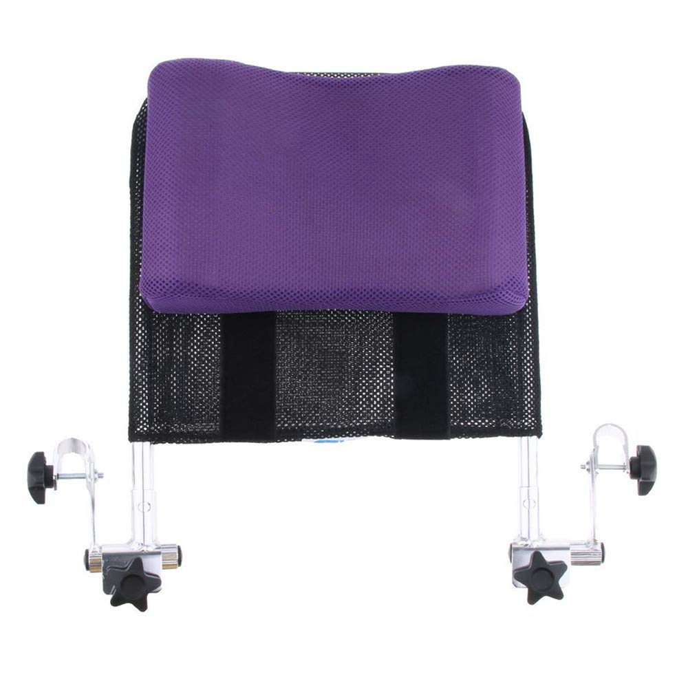 Universal Reposacabezas Para Silla De Ruedas,reposacabezas De Silla De Ruedas Portátil Ajustable Soporte Para La Cabeza Del Cuello Accesorios De Sillas De Ruedas Universales Para 16-20 Pulgadas,Purple