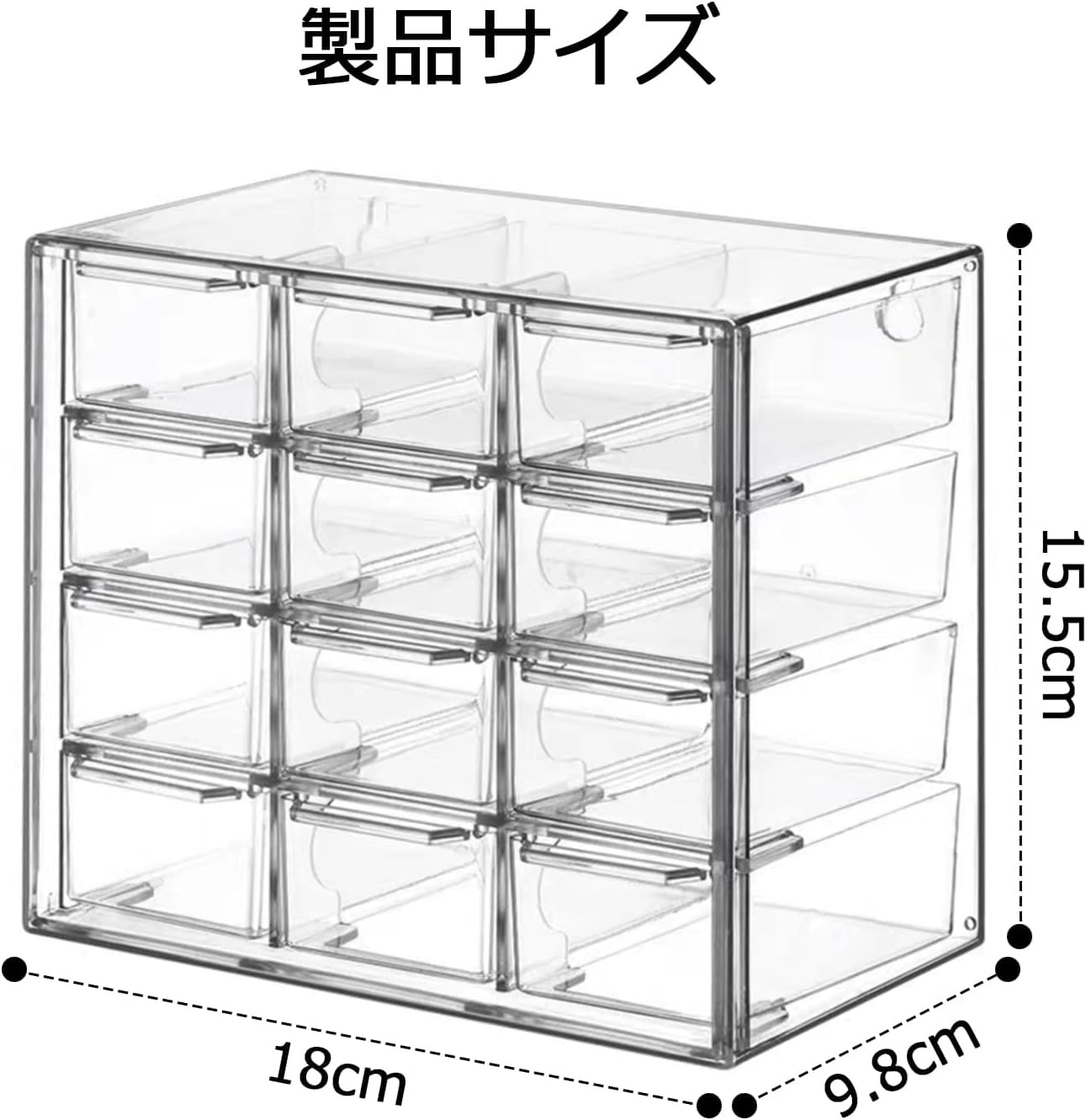 Amazon.co.jp: siawadeky トミカケース 12マス 透明 防塵 防水