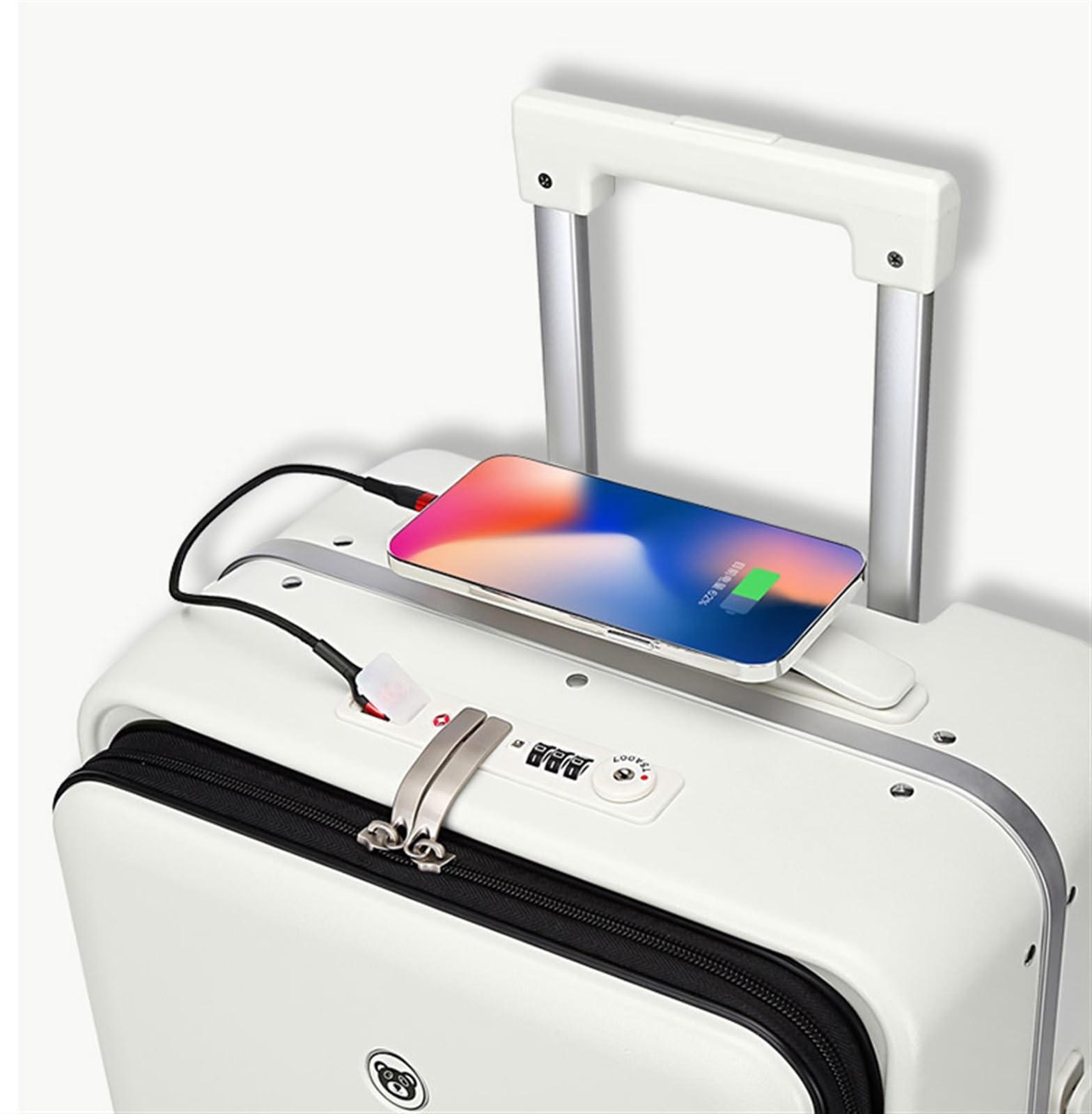 Valigia Valigie con Ruota Universale per Bagagli di Sicurezza, Interfaccia USB, Lucchetto Codice TSA Leggero Bagaglio a Mano(D,24in)