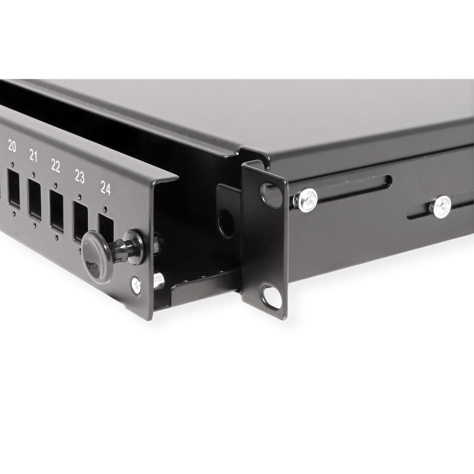 VALUE 19"-Spleißbox leer 1 HE, ausziehbar, 24x SC SX/LC DX