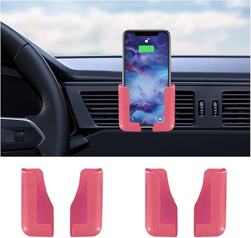 Miniatura 8 de AUCELI Soporte de teléfono de automóvil para salpicadero, 2 pares de respaldos de asiento de automóvil, soporte multifuncional para teléfono Verde