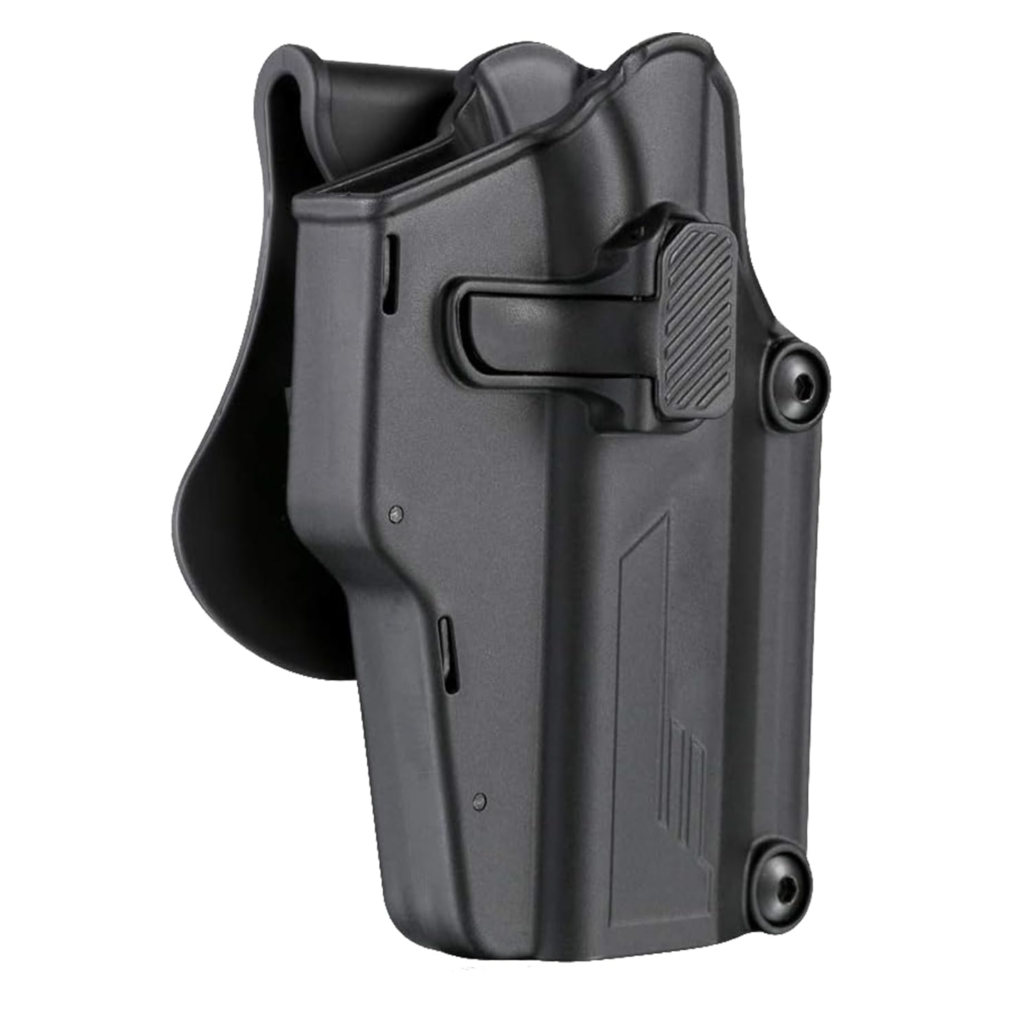 Cavebear OWB Holster for Beretta 92/92FS/92G/92X/96/APX/M9, Taurus PT92/TX22,Auto Lock,Adjustable Cant & Retention, Index Finger Released Tactical Gun Holster- Right Handed G1