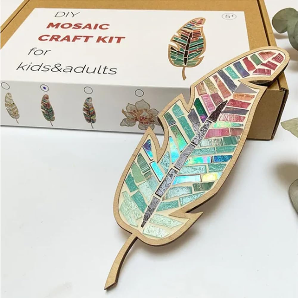 DIY Mosaic Kit Glass Tiles for Crafts Craft Materials Package Adults Teens Creative Lovers Home Decor Handmade Creation