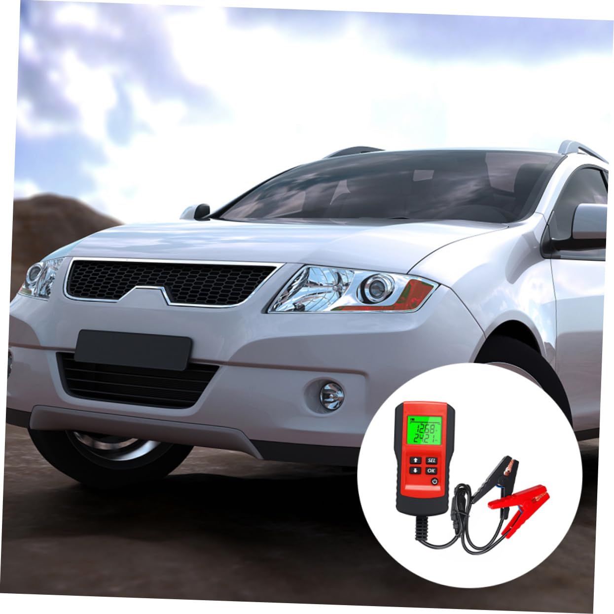 Ciieeo Car Supply Battery Tester for Car Analyzer Charger Voltage 12v Acid Abs Material Long Life