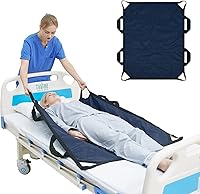 Vista 7 de Almohadilla de cama de posicionamiento de 45" x 36" con asas, sábanas de tracción lavables para cama de hospital, paciente encamado, ropa, sábanas
