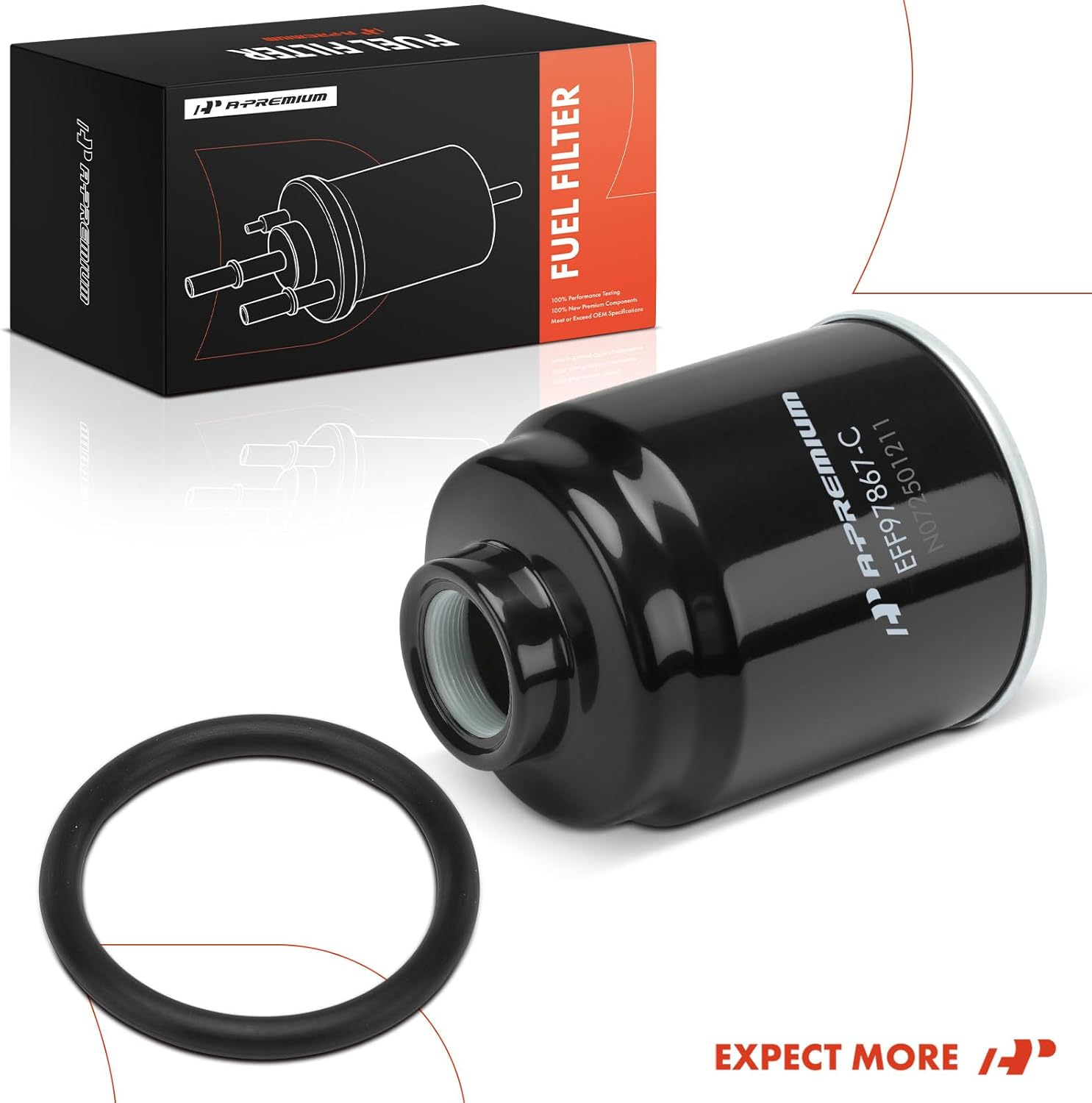 A-Premium Fuel Water Separator Filter Kit Compatible with Ram 2500, 3500, 4500, 5500, 2013 2014 2015 2016 2017 2018, 6.7L, Diesel, Replaces# 68197867AA, 68197867AB