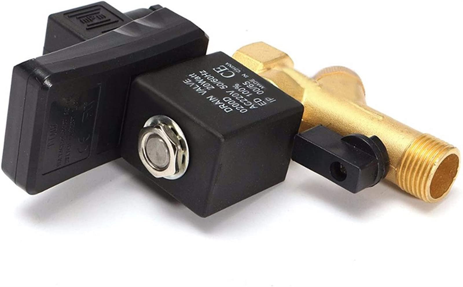 Válvula de drenaje electrónica automática DN15 de 1/2 pulgada - 24 V/110 V/220 V/380 V para sistemas de aire comprimido (controlador OneColor)