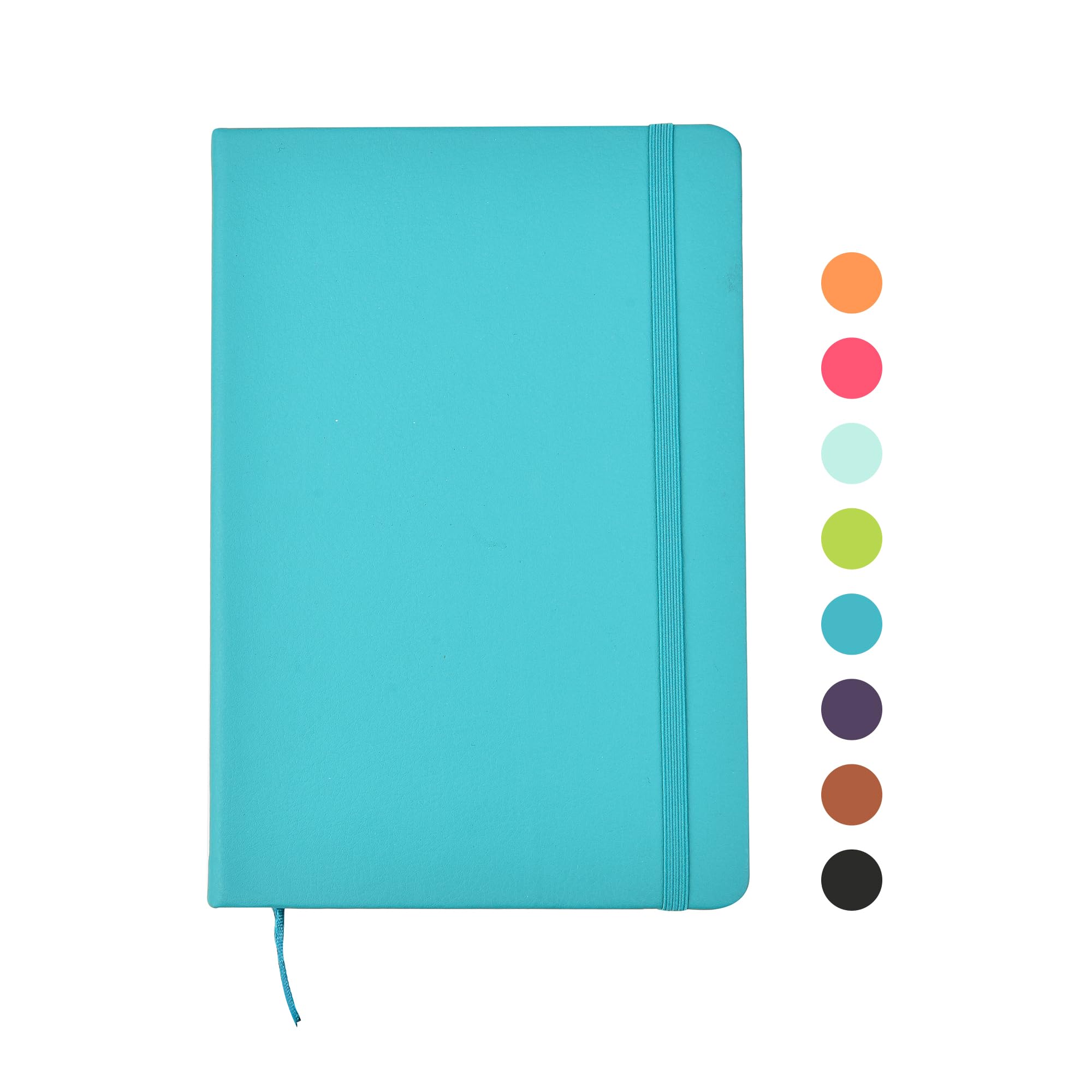 ARPAN Classic A5 Hardback Cover, Ribbon Marker with Elastic Closure Notebook Diary with 80gsm Paper, 136 sheets Perfect for Office, Home, School, Business (Blue) — image 1