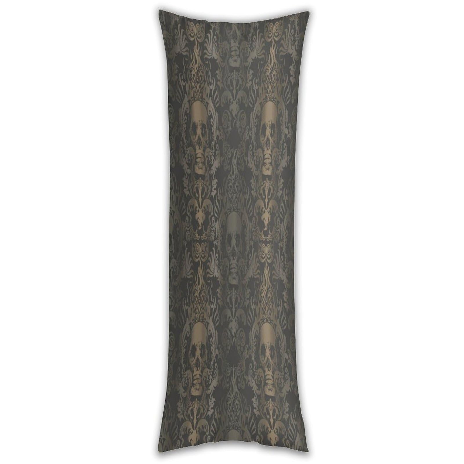 Gothic Wallpaper Skull Pillow Cases Breathable Vertical Long Pillowcase Body Pillowcase with Hidden Zipper Closure Soft and Cozy Pillow Cover 20x54 Inches for Bedroom Couch