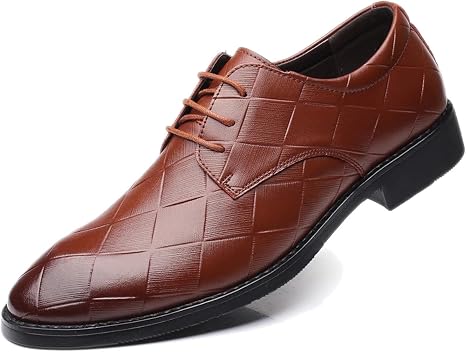 Brown Genuine Cow Leather Oxford 