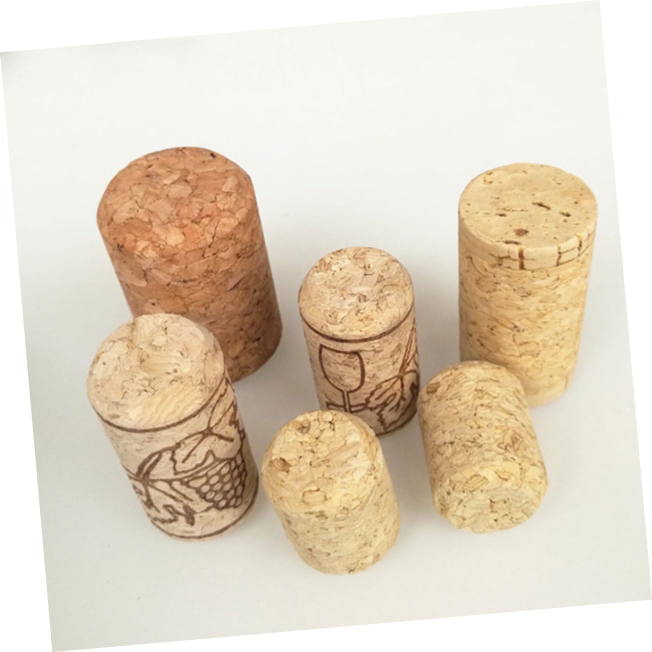 Mikinona Tapones de Corcho para Botella de Vino 150 Piezas 2x2,9 Cm