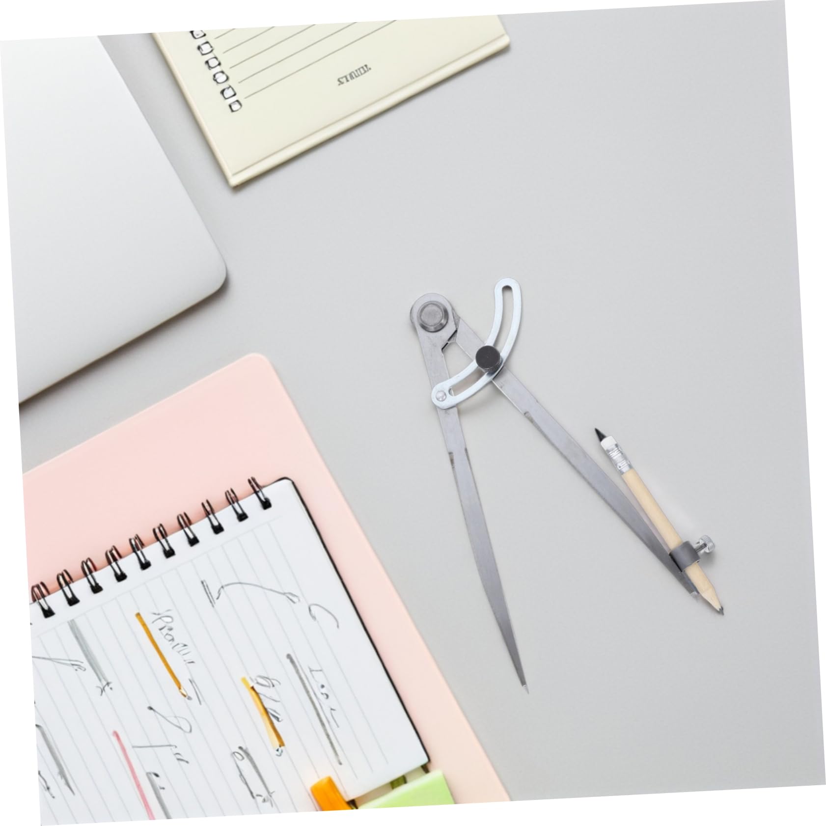 1set Compasso Con Portapenne Compasso Carbonioso Per Disegno e Lavorazione Del Strumento Di Precisione Per Ingegneria e Progetti Creativi