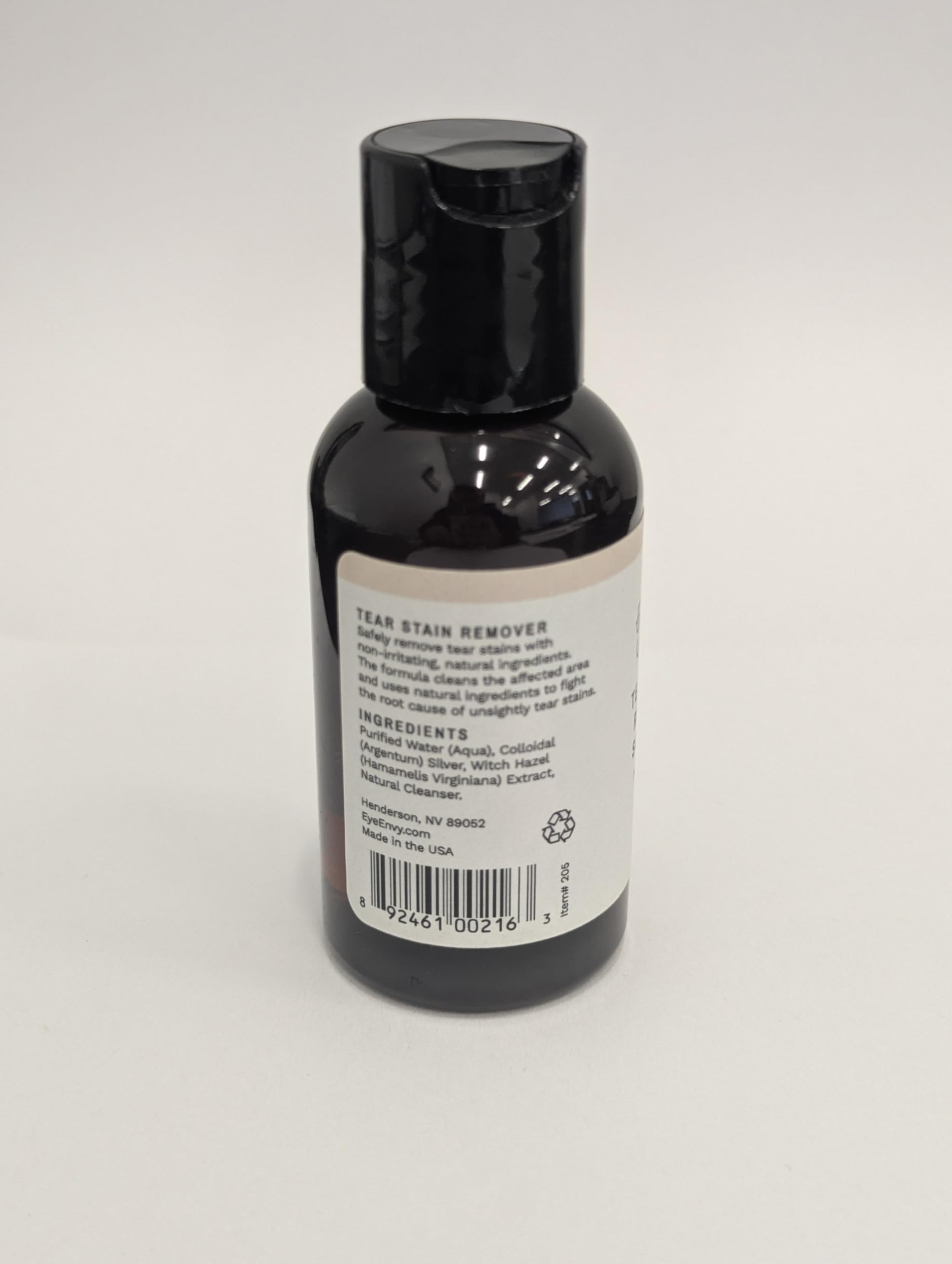 Eye Envy Tränenfleckentferner-Lösung für Katzen|100% natürlich und sicher|Empfohlen von Züchtern/Tierärzten/Katzenliebhabern/Groomern|Enthält kolloidales Silber, 2 oz