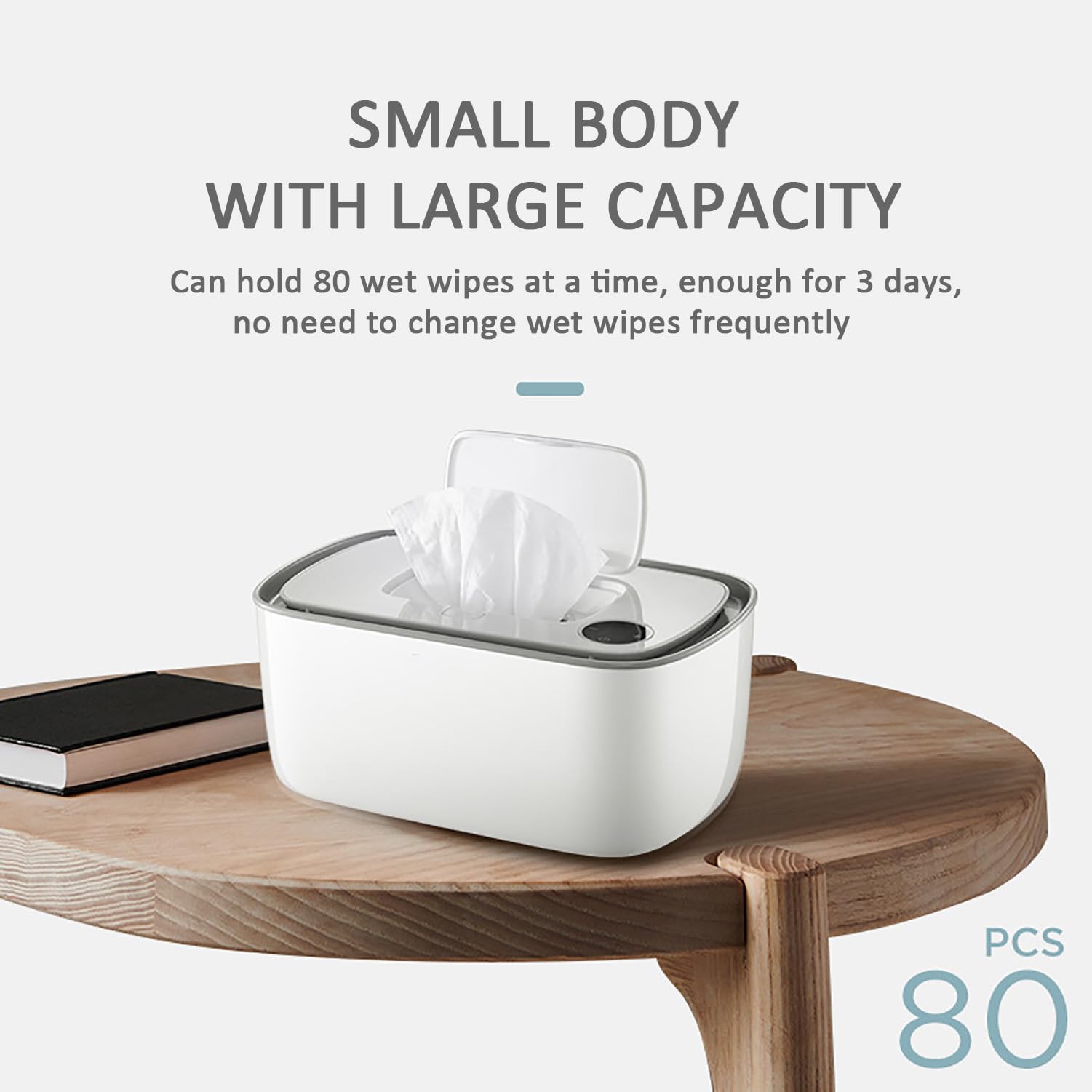 Boite Lingettes Humides, Baby Wipes Warmer Chauffe Les lingettes pour bébé Distributeur Support de Rangement de Lingettes Humides pour Maison Bureau