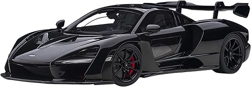 Miniatura 2 de McLaren Senna Stealth Cosmos Black con detalles de carbono modelo 1/18 de Autoart 76076