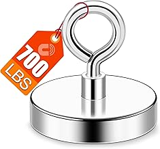Strong Fishing Magnets 700 lbs(317 KG) Strong Neodymium Magnet Heavy Duty Magnets with Countersunk Hole Eyebolt for Magnetic Fishing and Retrieving in River