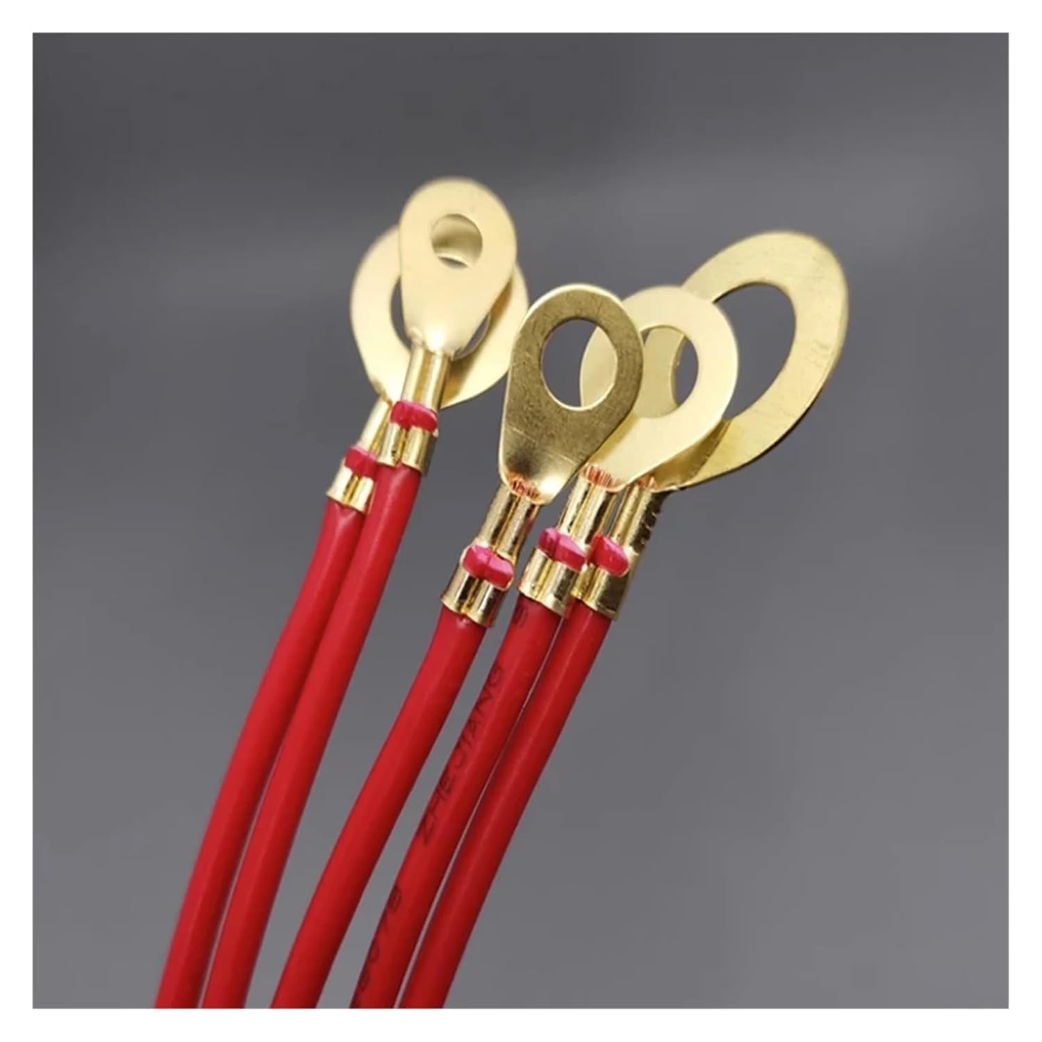 Lot de 150 cosses à anneau M3/M4/M5/M6/M8/M10 en cuivre à sertir - Kit d'assortiment non isolé - 17072