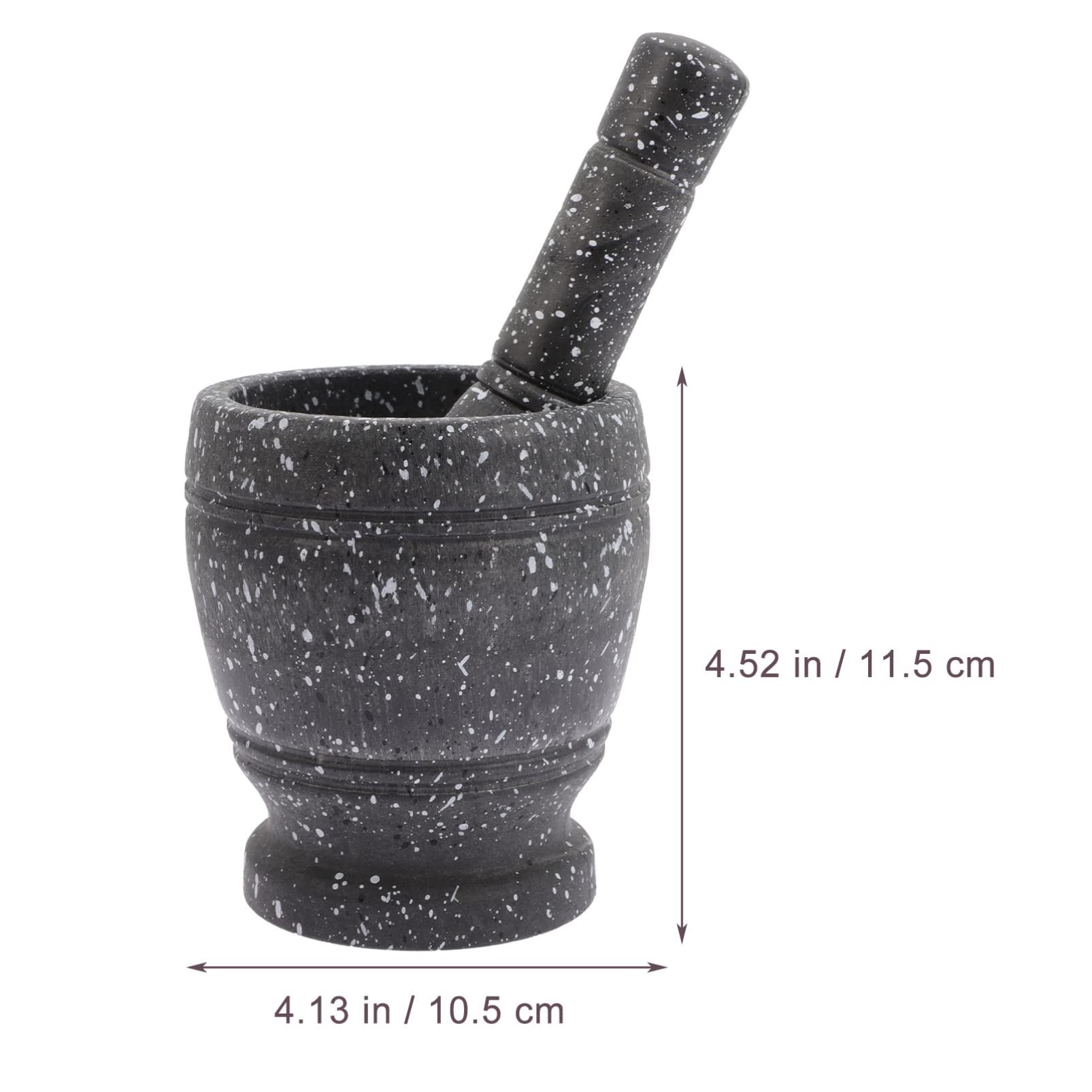 Zerodeko Practical Marble Pounding Tool Garlic Shredder Stone and Pestle for Cooking - Image 5