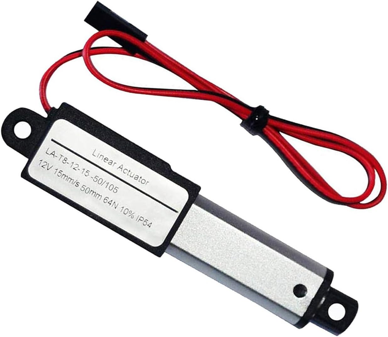 Electric Linearly Actuator 12V 64N Thrusts Telescopic Small Motion with Limit Switches for Mechanical Device Linear for Door Industrial Machinery