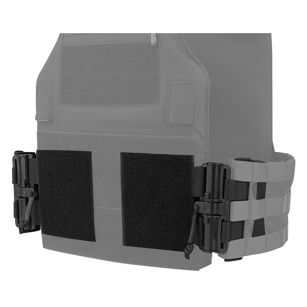 Lot De 2 Adaptateurs Ceinture à Dégagement Rapide Pour Gilet Tactique - Conversion MOLLE, Retrait Une Main