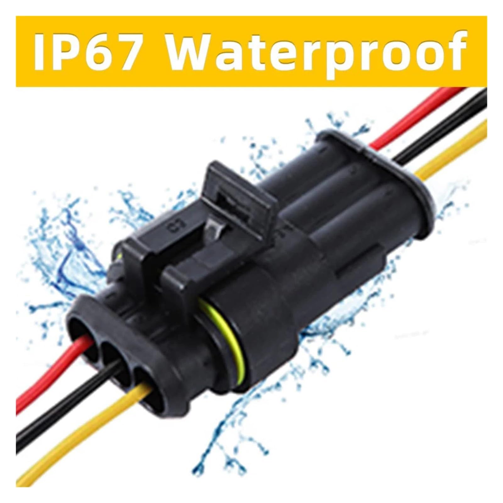 711 Uds 43 Kit Terminal de Conector eléctrico automóvil Impermeable 1/2/3/4/5/6 Cable Pin Macho y Hembra(712pcs)