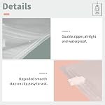 Meetall 4Pack Sacs de rangement à vide suspendus, Space Sacs de compression Saver avec 360° Crochets pivotants, 2 Moyenne + 2 Grand pour manteaux Vestes Comforters, Sacs à sous-vide réutilisables pour l'organisation de placards