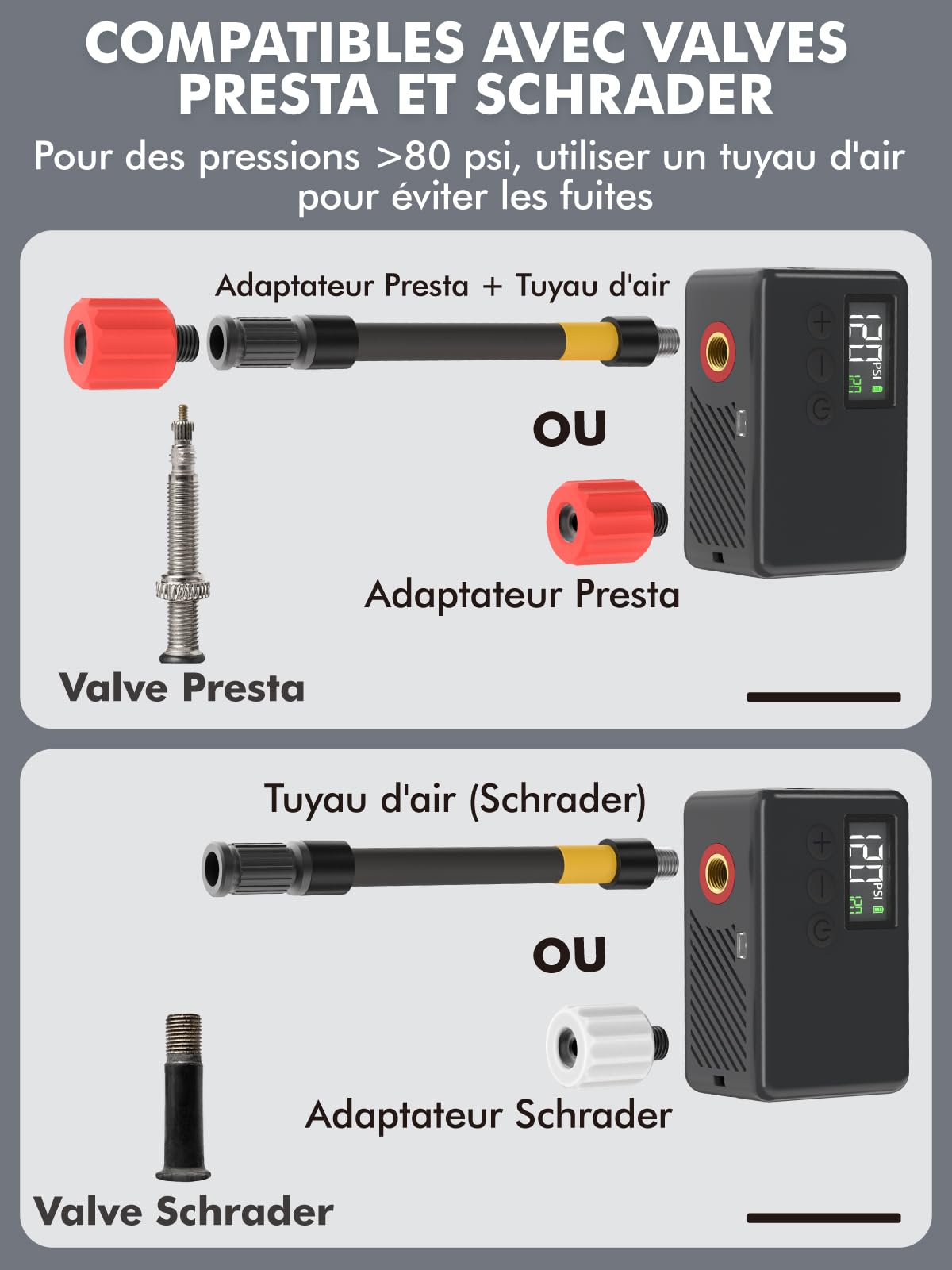 Pompe À Vélo Électrique Miniature, Pompe À Vélo Électrique