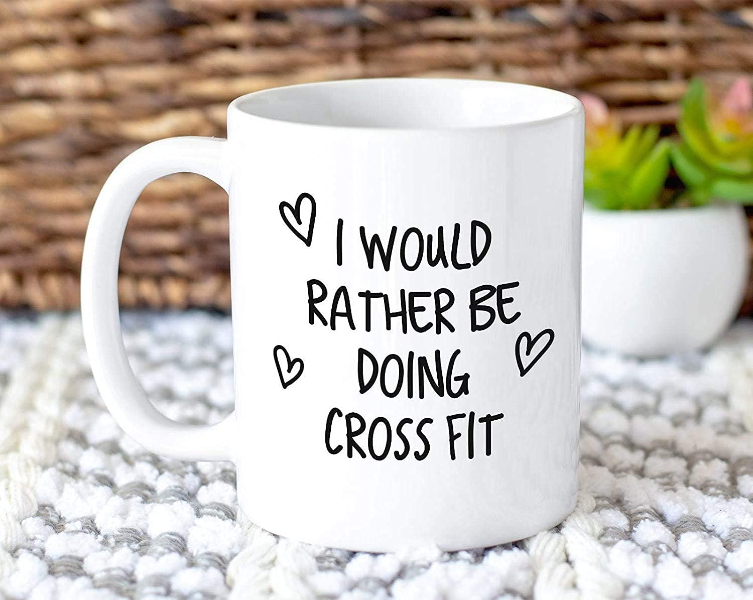 NA I Would Rather Be Doing Cross Fit Mug Gift CO-Ffee Mug Gift Idea For Gym Enthusiast Instructor Fitness Coach Crossfit Sport MG0231 MUGREEVA MUG