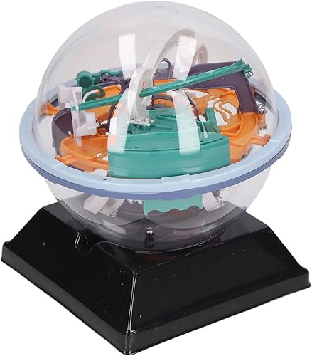 CHICIRIS Juguete de laberinto, bola de rompecabezas 3D de plástico, fácil de jugar, interactiva para regalo de cumpleaños de niños (100 obstáculos)