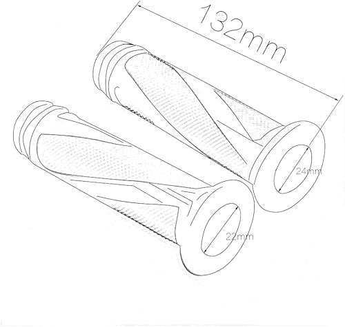 Miniatura 7 de Krace - Agarraderas de mano para motocicleta de 78 pulgadas con tubo de acelerador anodizado CNC de giro rápido, control de palanca motorizado para