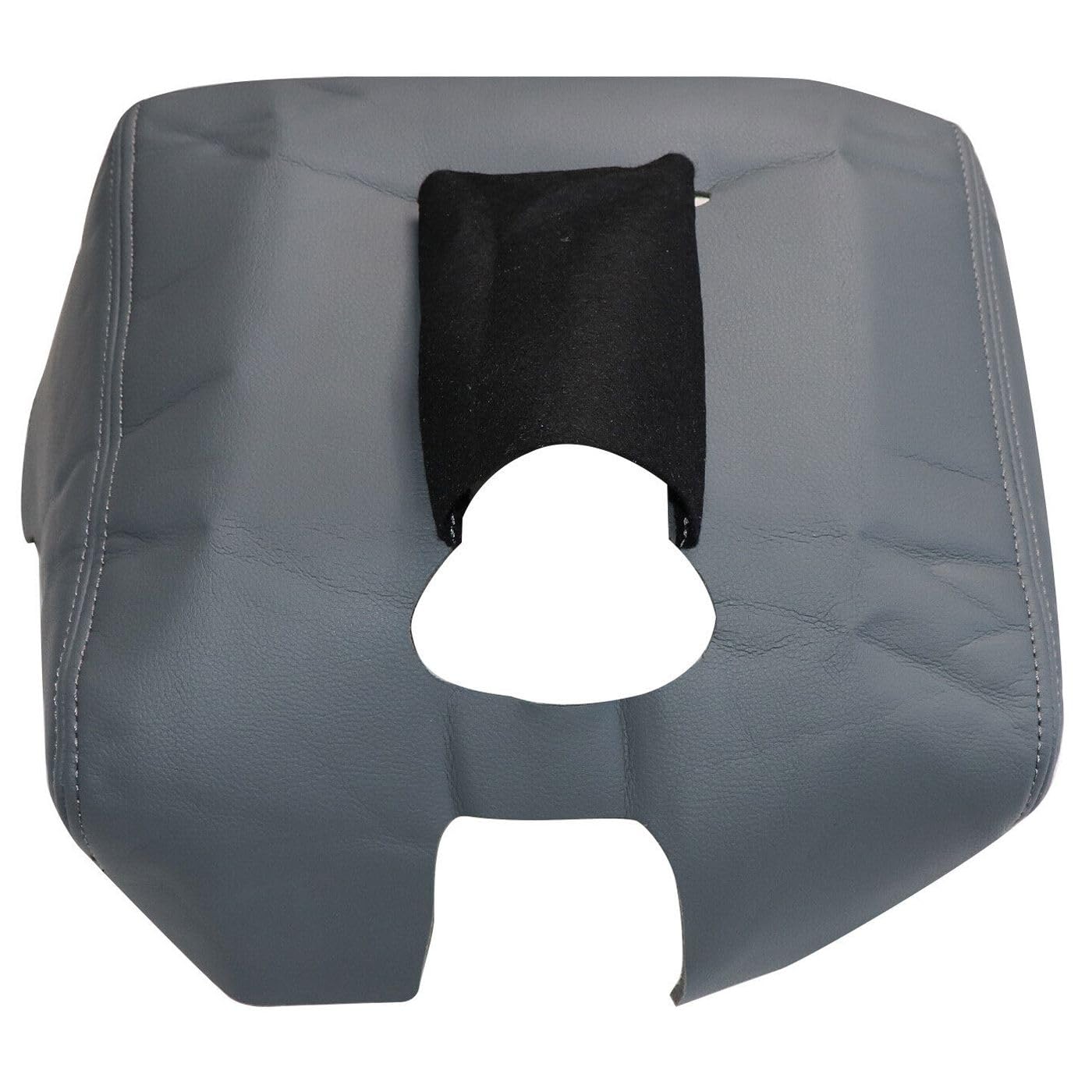YIZISECCE Fits Leather Console Lid Armrest Cover Gray F22CS12LCLACG15002500