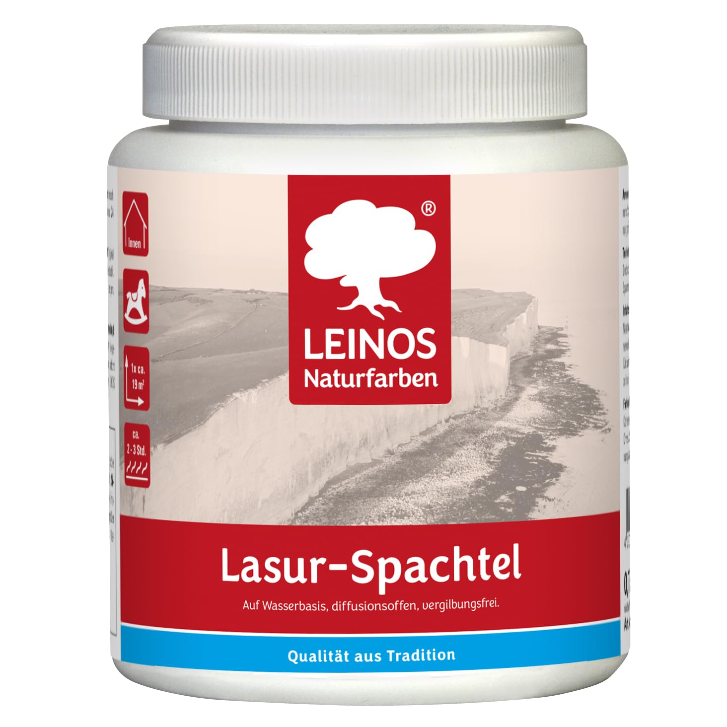 LEINOS Lasur-Spachtel 0,75 L – transparente Spachtelmasse