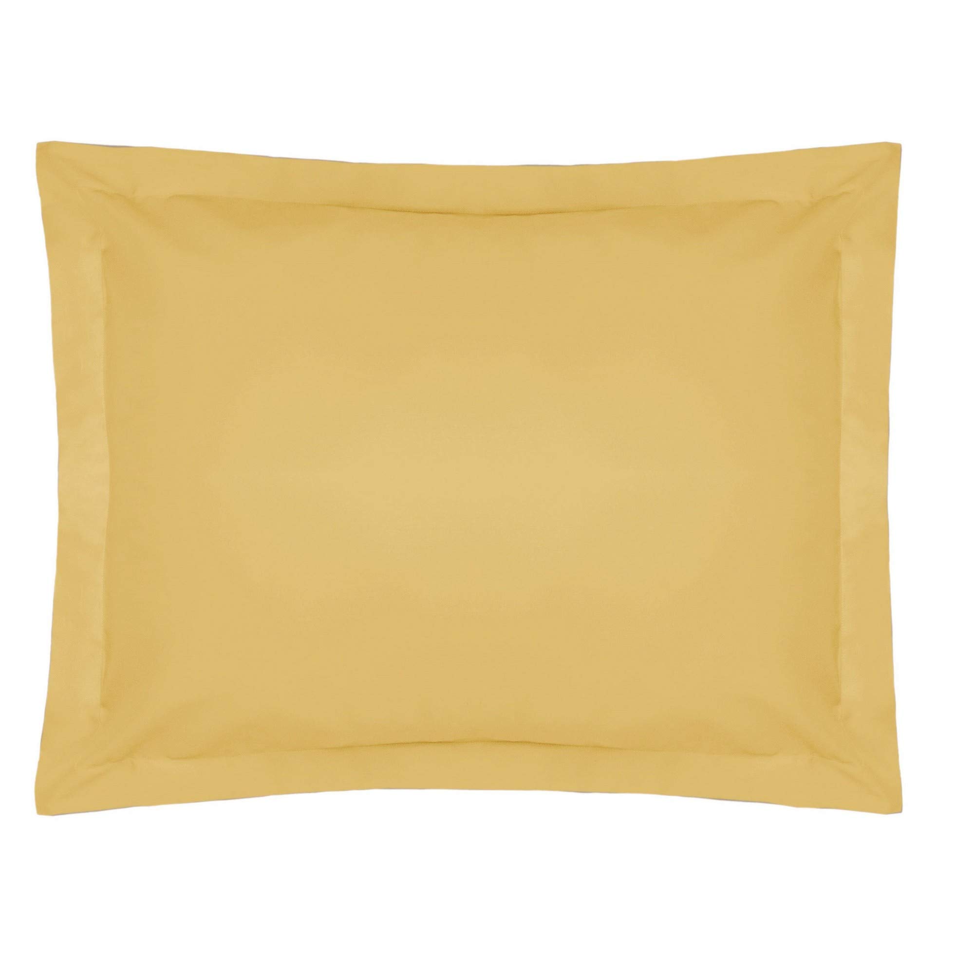 Belledorm Yellow Easycare Polycotton Percale 200 Thread Count Oxford Pillow Case, Saffron