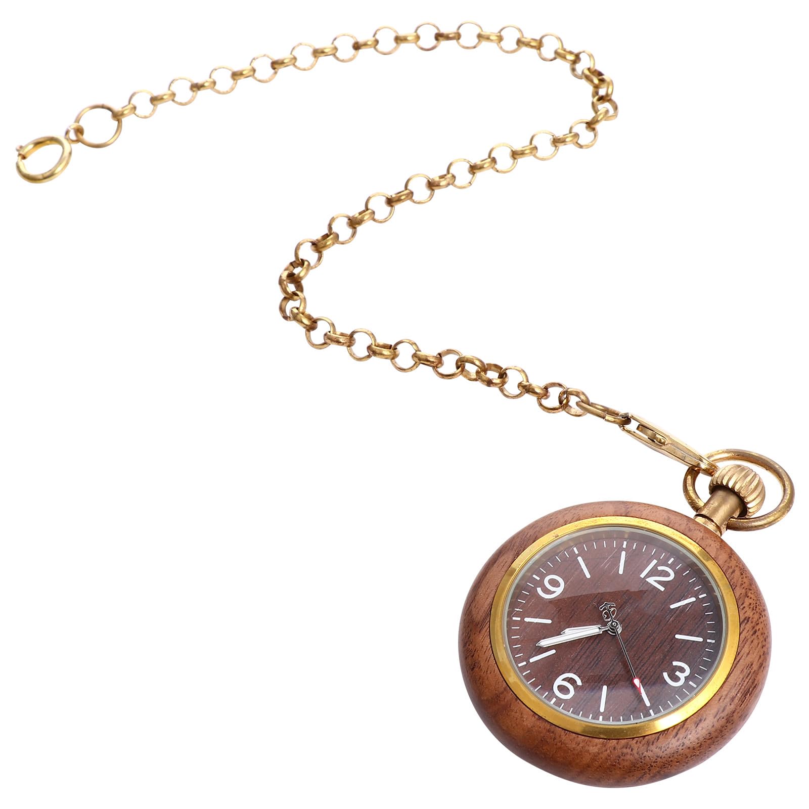 Ipetboom Reloj de Bolsillo Mecánico Vintage Collar de Aleación y Vidrio, Diseño Clásico Preciso para Uso Diario y Obsequio Especial Varios Estilos