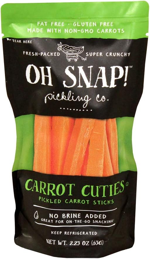 OH Snap Carrot Cuties Pickled Carrot Stick, 2.25 Ounce pack of 12