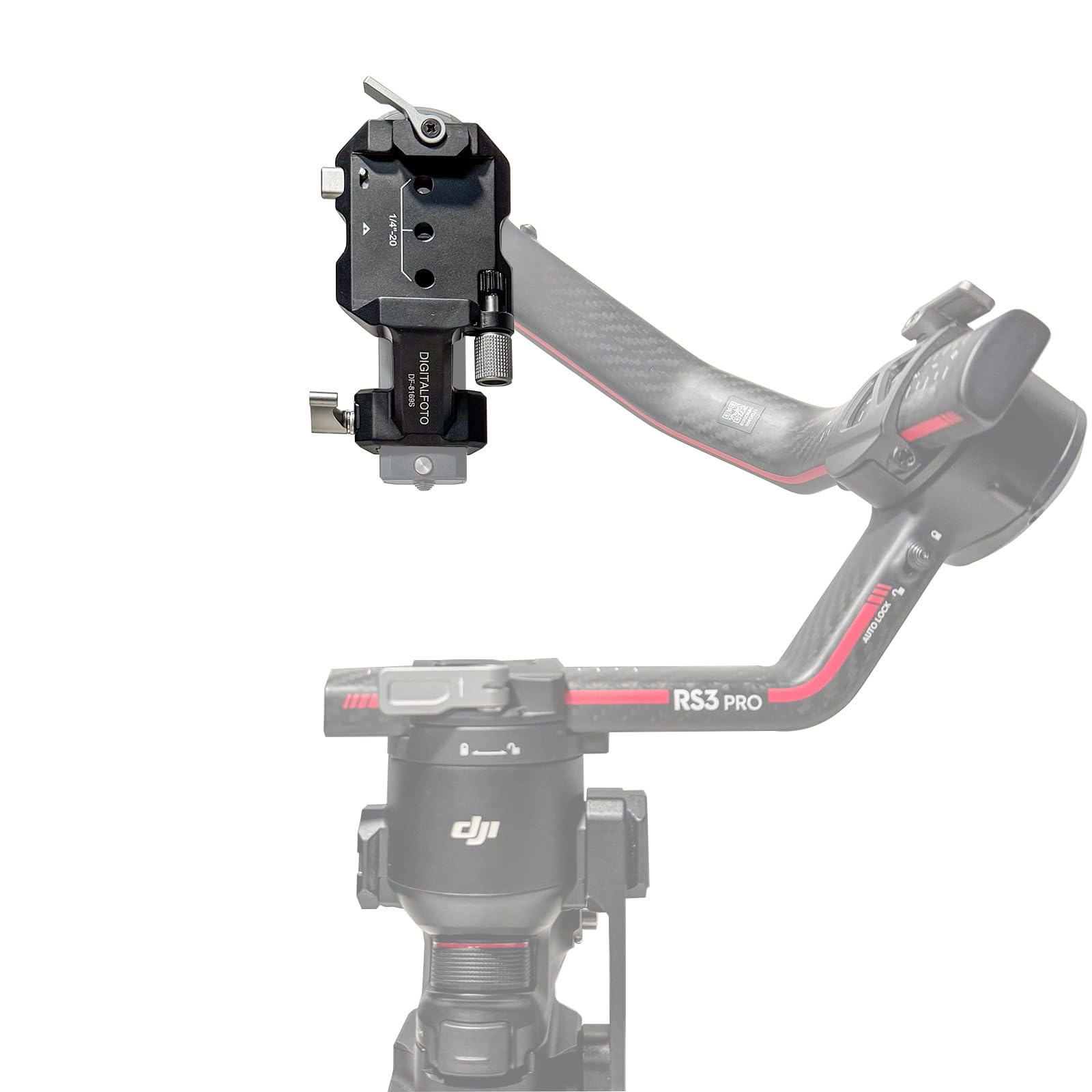RS3 Portrait Mount, Upgraded DF DIGITALFOTO 2nd Generation Gimbal Vertical Camera Mount