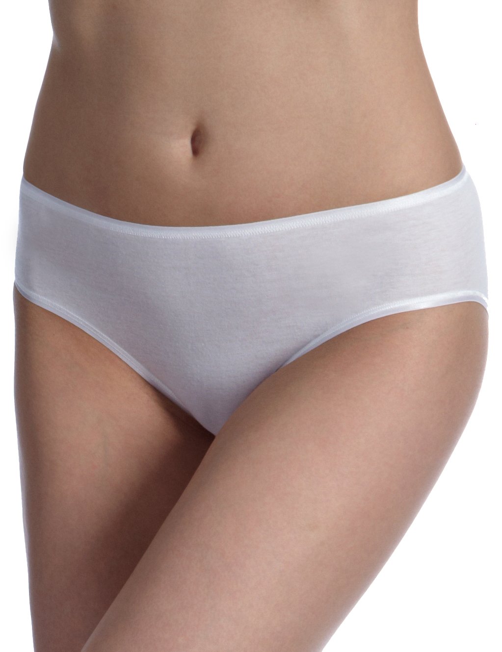 HANRO Women's Cotton Seamless Hi Cut Full Brief 71626