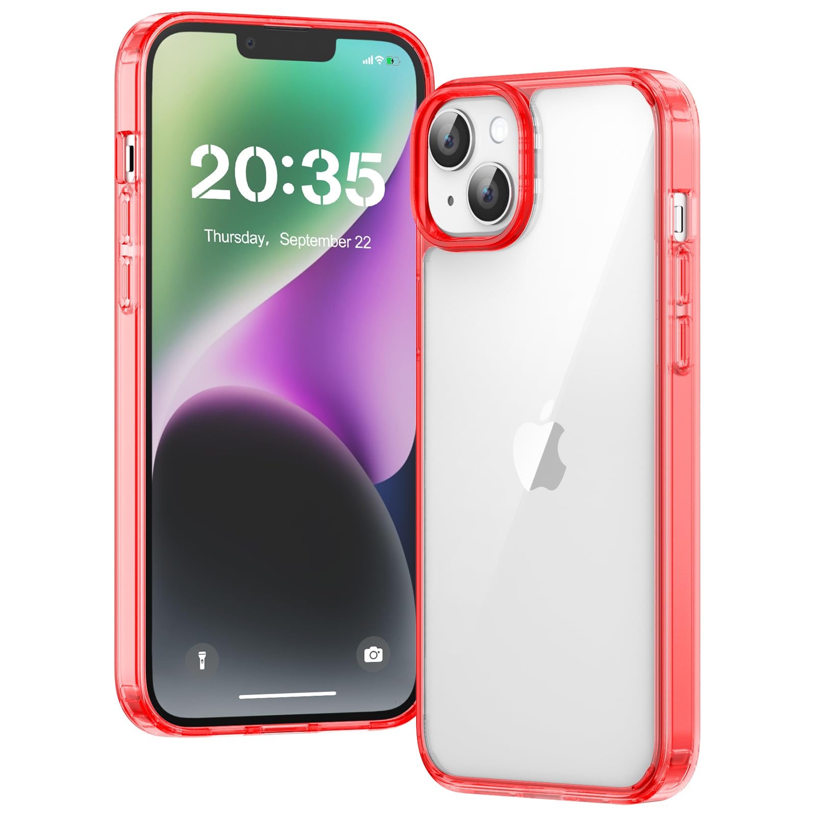Clear Case for iPhone 15, Ultra Thin, Shockproof TPU Cover, Anti-Yellowing, Crystal Clear, Phone Case for Apple iPhone 15 - Clear — view 184