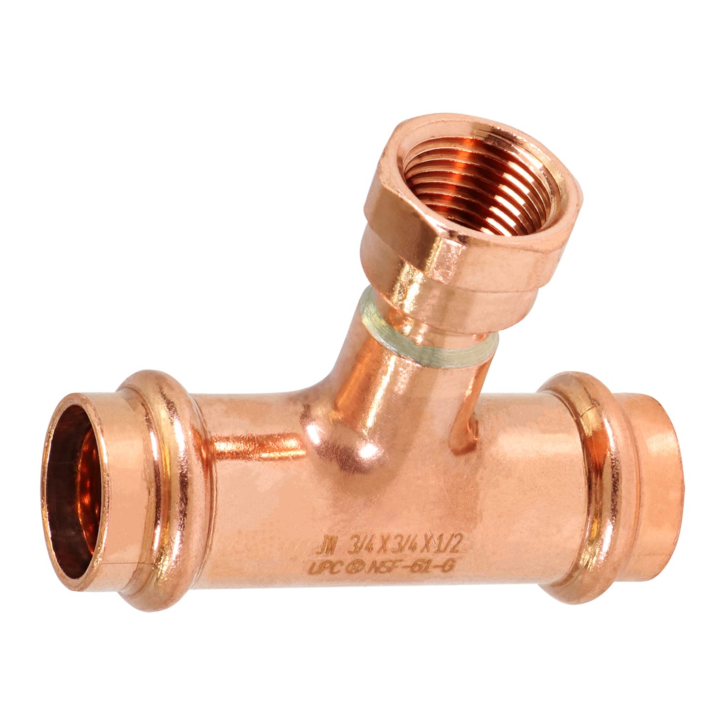 Raccord réducteur cuivre 3/4 P x 1/2 FPT femelle plomberie chauffage