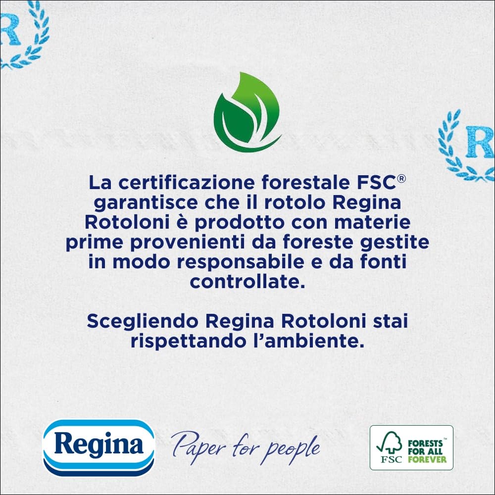 Regina Rotoloni, Carta Igienica 42 Rotoli + In regalo una confezione di Fazzoletti Regina di Cuori 10P