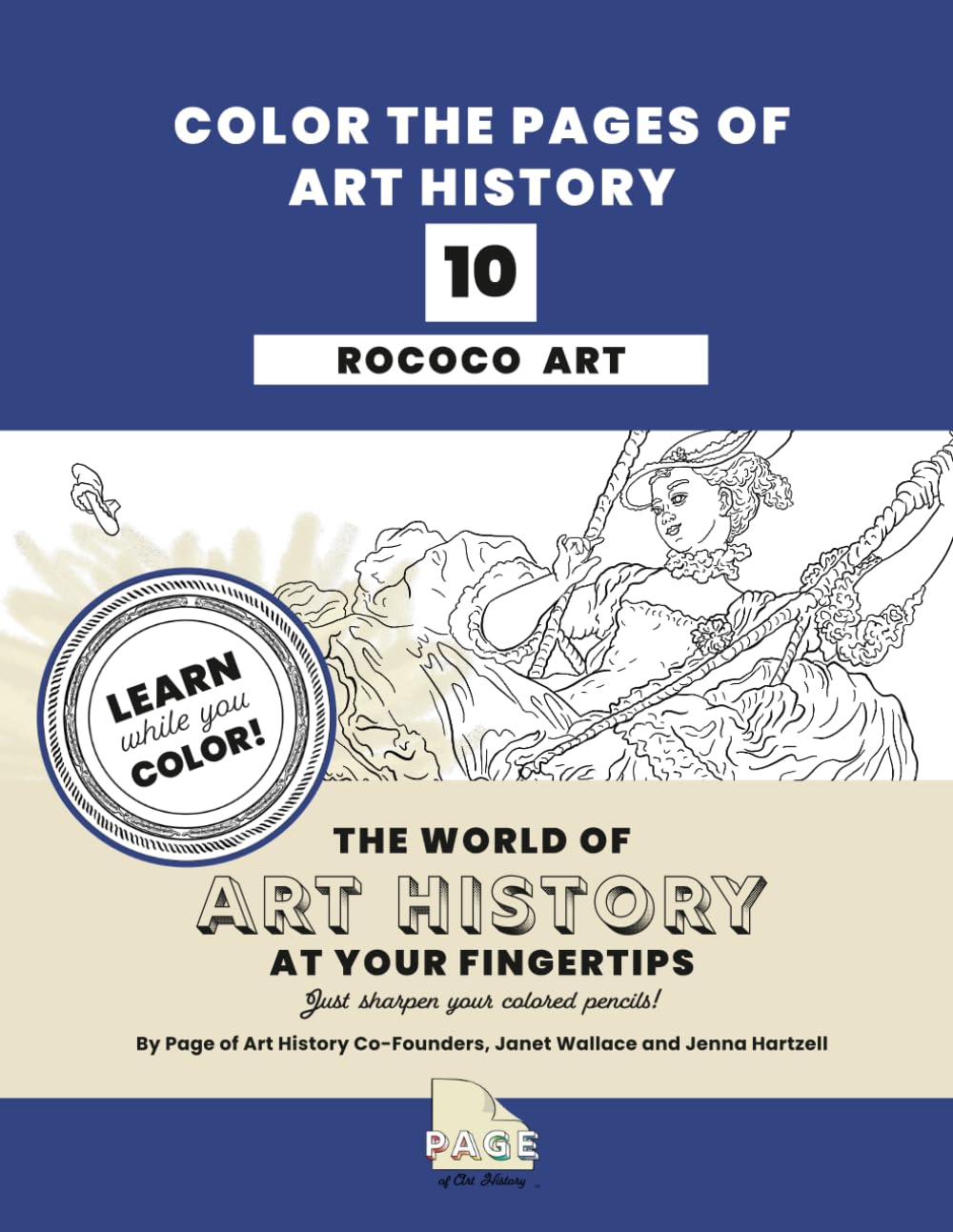 Rococo Art History Coloring Book (Color the Pages of Art History)