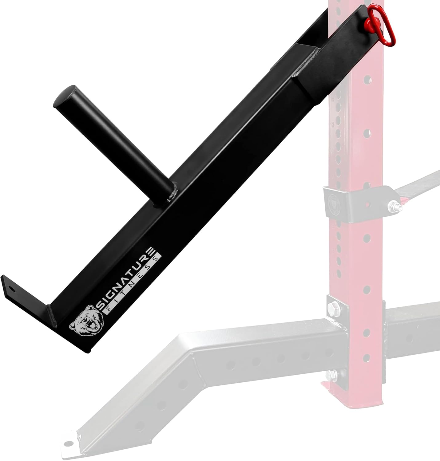 Fitvids Belt Squat Lever Arm Plate Loaded Gym Fitness Equipment Curls Rows Guided Deadlifts/Deadlift Assist - Compatible with 5/8" and larger hole squat racks