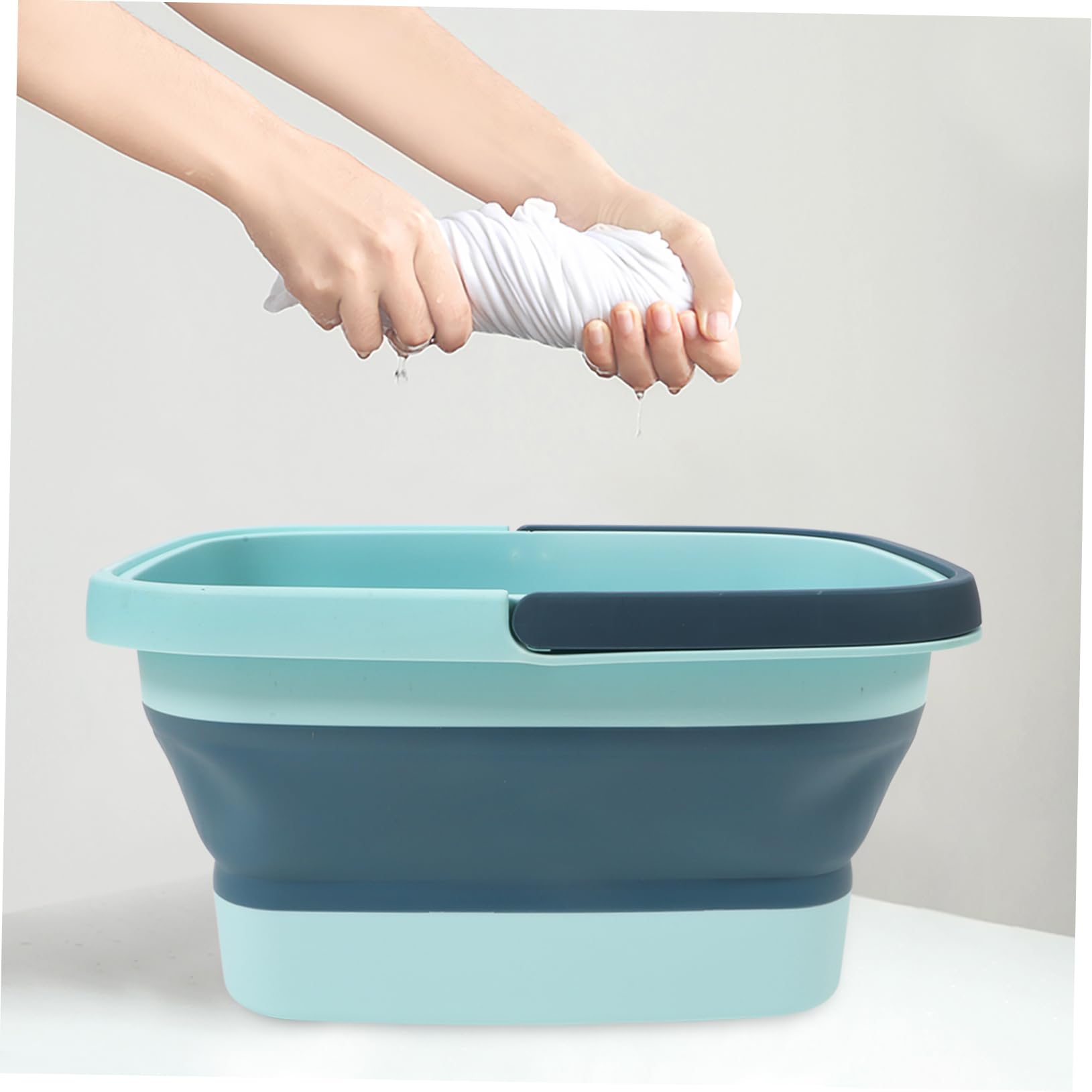 OSOLADY 1Pc Foot Bath Bucket Portable Foot Basin for Home Use Durable TPE Material Space Saving Design Promotes Relieves Fatigue for Relaxation and Self Care