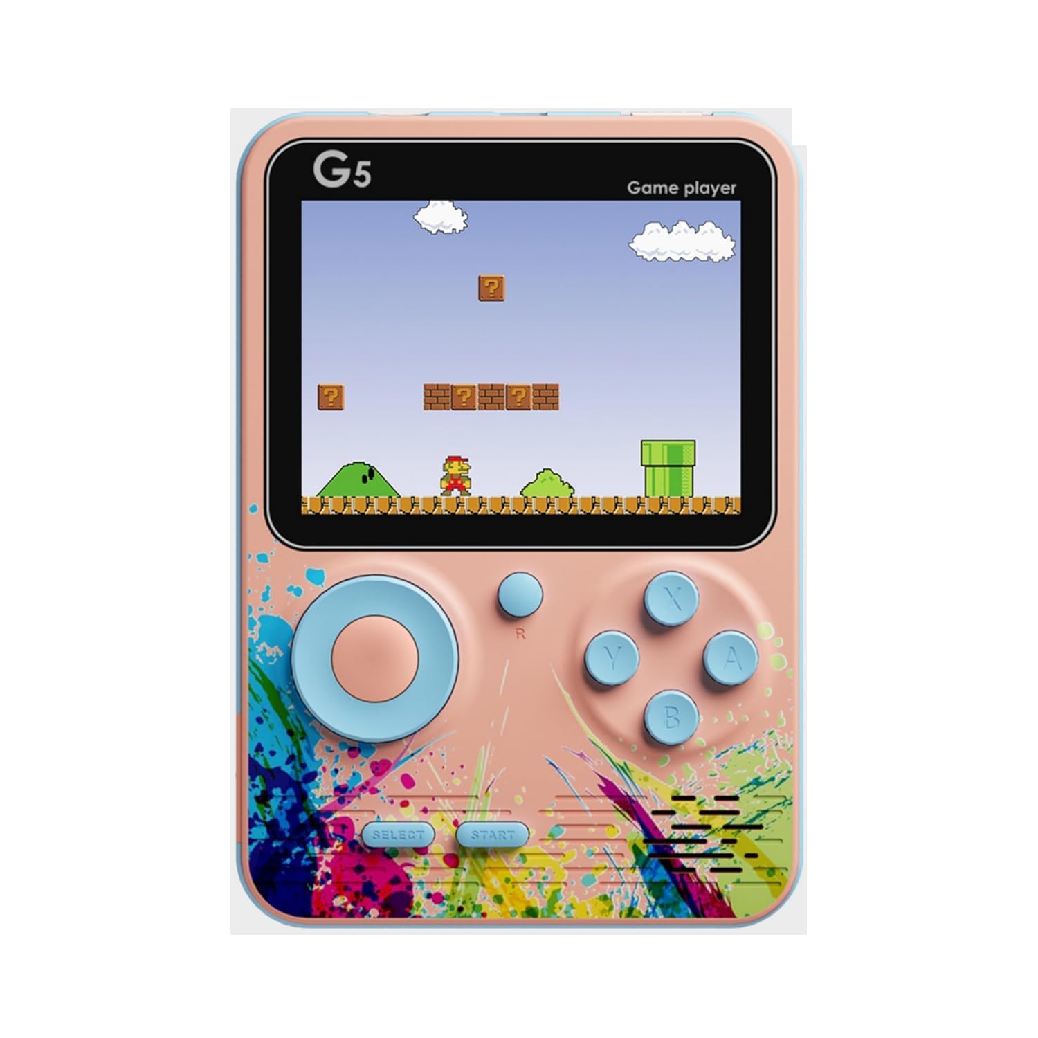 CHG Video Game for Kids G5S 3 Inch Color Display 500 in 1 Retro Portable Mini Handheld Video Game for Kids Color Game Player Built-in Games