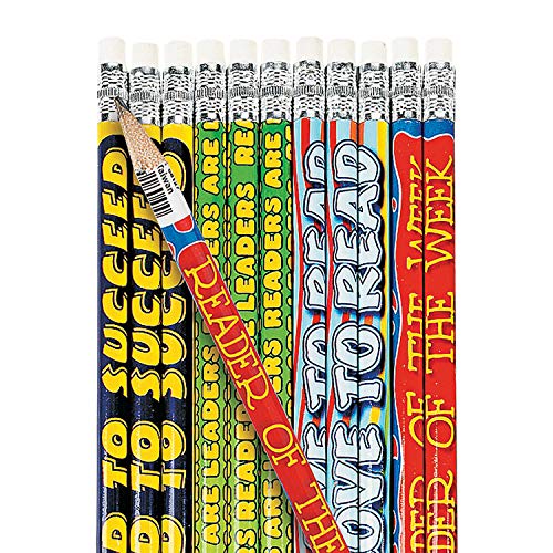 Fun Express Reader'S Pencil Assortment-1 Gross - 144 Pieces - Educational and Learning Activities for Kids