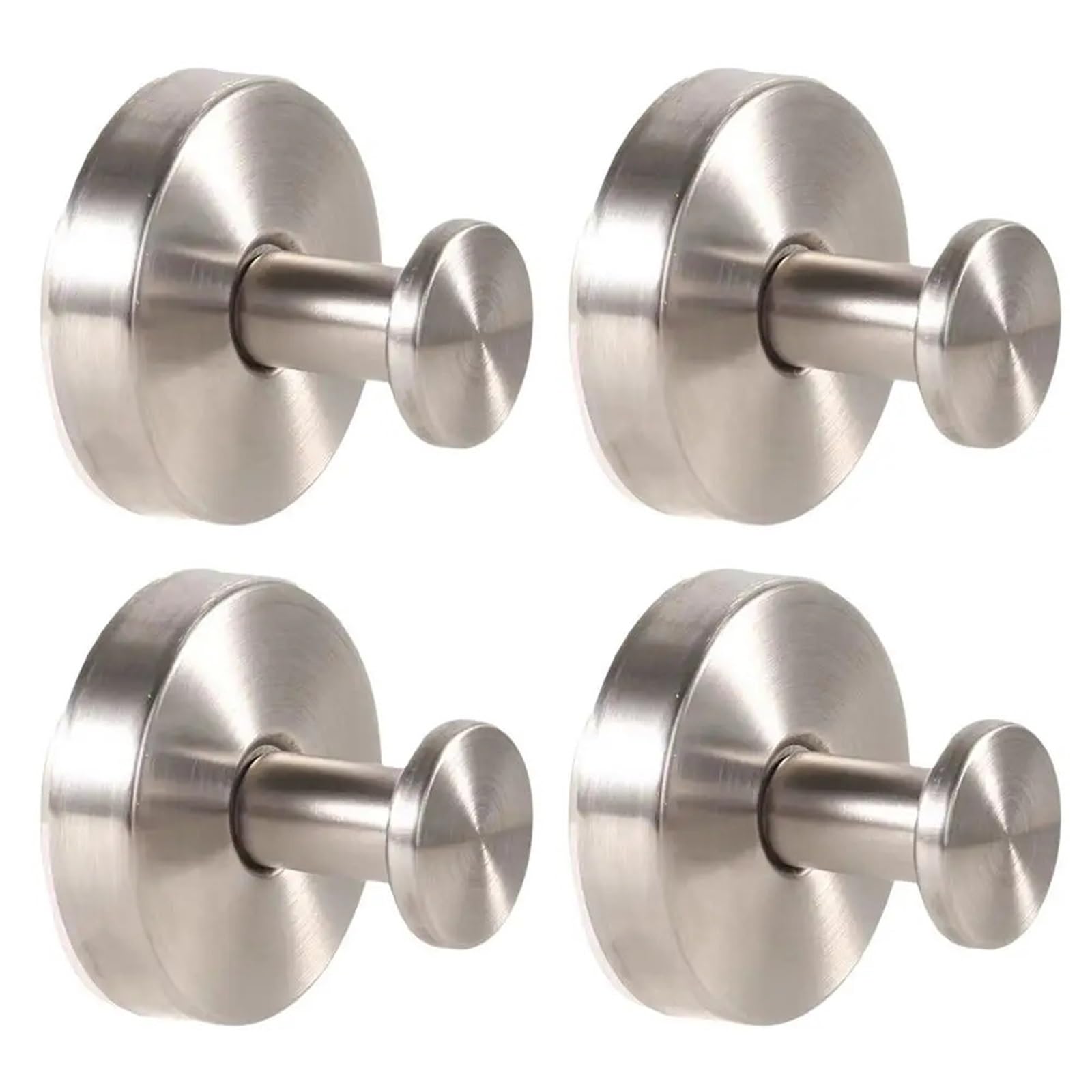 YUSUZH 6pcs Suction Cup Wreath Hanger Hooks for Wreaths On Glass Christmas Wall Xmas Party Supplies for Bathroom & Kitchen(Silver)